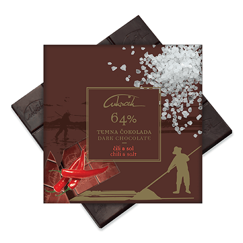 DARK CHOCOLATE CHILI AND SALT