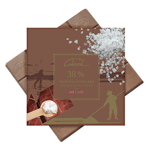 Milk chocolate with Slovenian salt