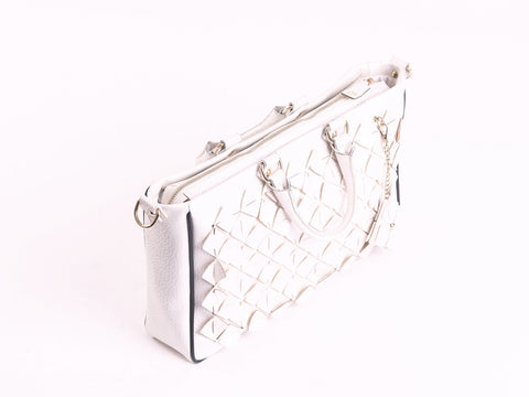 Cube bag - white shoulder bag