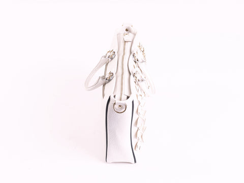 Cube bag - white shoulder bag