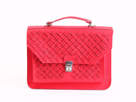 Cube bag - red shoulder bag