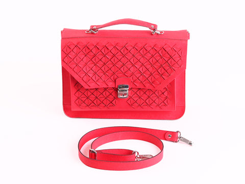 Cube bag - red shoulder bag