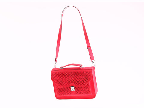 Cube bag - red shoulder bag