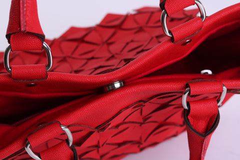 Cube bag - shoulder bag red