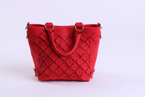 Cube bag - shoulder bag red