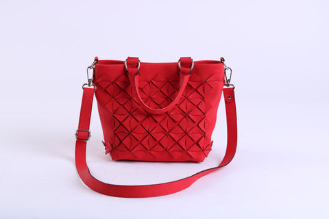 Cube bag - shoulder bag red