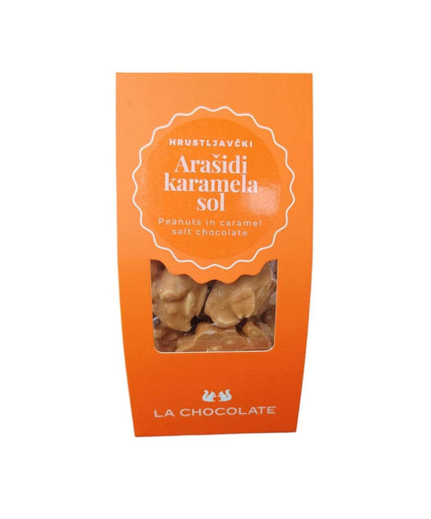 Čokoladni hrustljavčki - Arašidi, karamela, sol