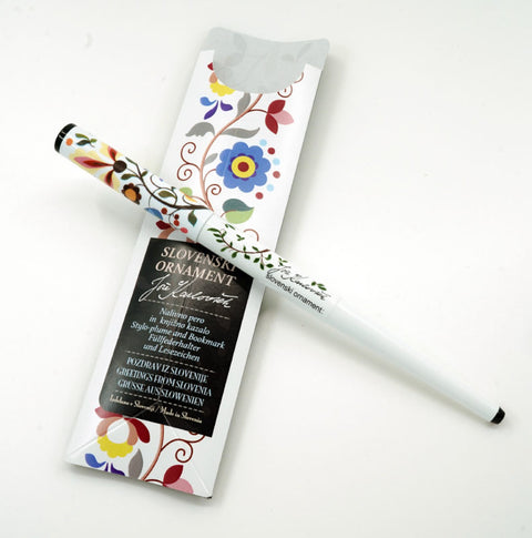 Calligraphy pen with a thick nib and extended grip J.Karlovšek