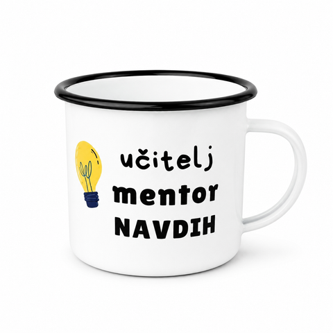 Emajliran lonček Učitelj, mentor, navdih