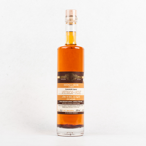 Homemade rose liqueur