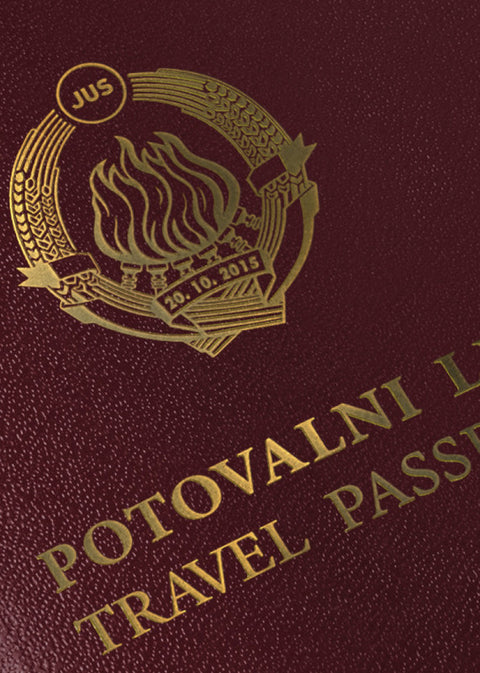 JUS Potovalni list - beležnica