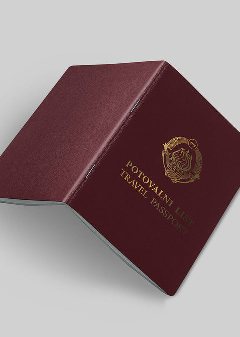 JUS Potovalni list - beležnica