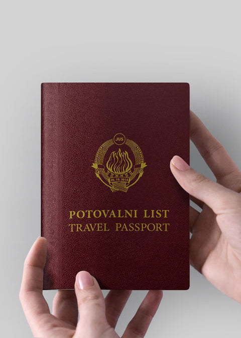 JUS Potovalni list - beležnica