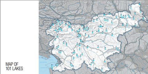 JEZERA SLOVENIJE, Naj 101 jezero – posodobljena izdaja (angleški jezik)
