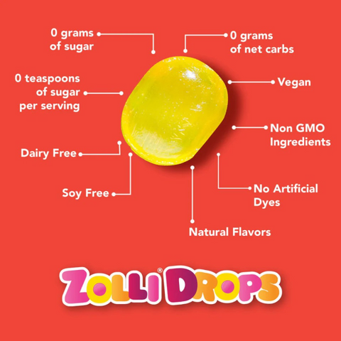 Bag of ZOLLI DROPS candies – SOUR – MAXI