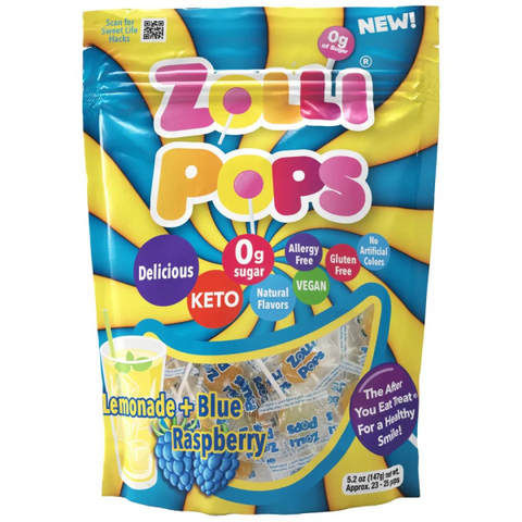 ZOLLIPOPS Lollipops Bag – Lemonade & Blue Raspberry MAXI