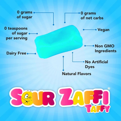 ZAFFI TAFFY Candy Bag – SOUR – MAXI
