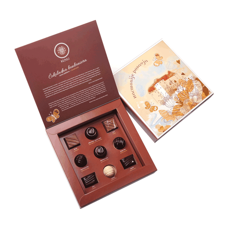 Bonboniera Harmonije Posavja – 9 pralin, 130 g