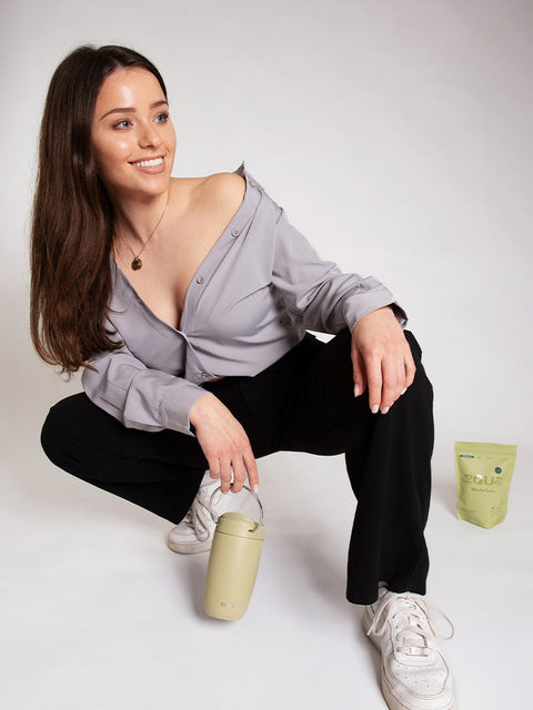 Matcha thermos mug