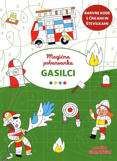 Magic coloring book: Firefighters
