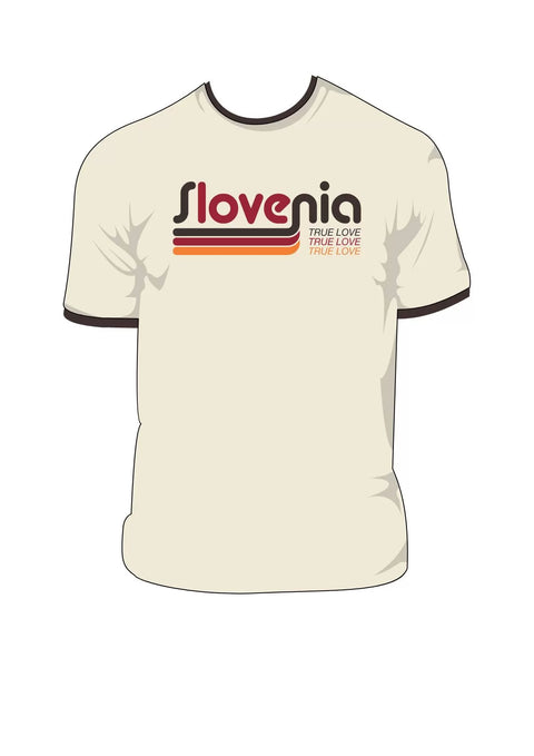 Majica s potiskom Slovenia bela