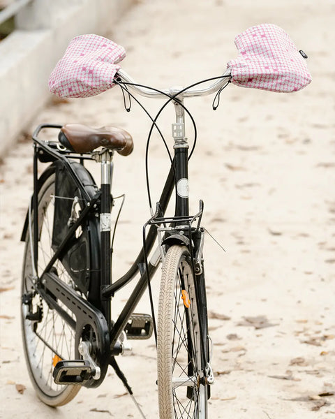 Gloves Mittske White Pinky Dots
