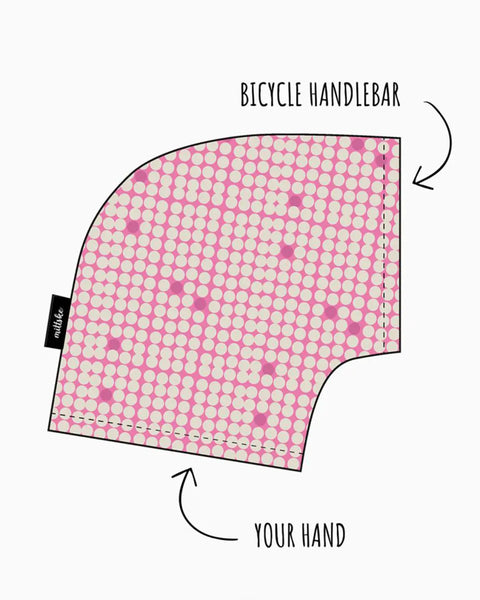 Gloves Mittske White Pinky Dots