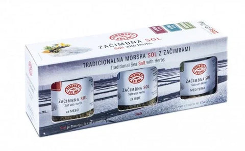 Set začimbna sol - ribe, meso, mediteran (3x 75 g)