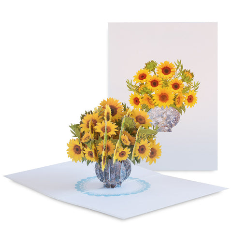 Sunflower Card in a Vase